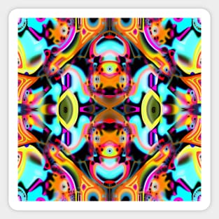 Trip Out Kaleidoscope Design Sticker